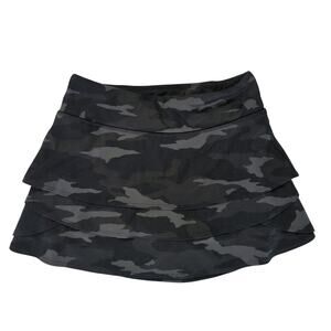Athleta Girl Camo Lux Print Swing Skort Athletic‎ Skirt Girls Size 12 532298